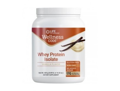 Life Extension Wellness Code™ Whey Protein Isolate Vanilla Flavor 403G