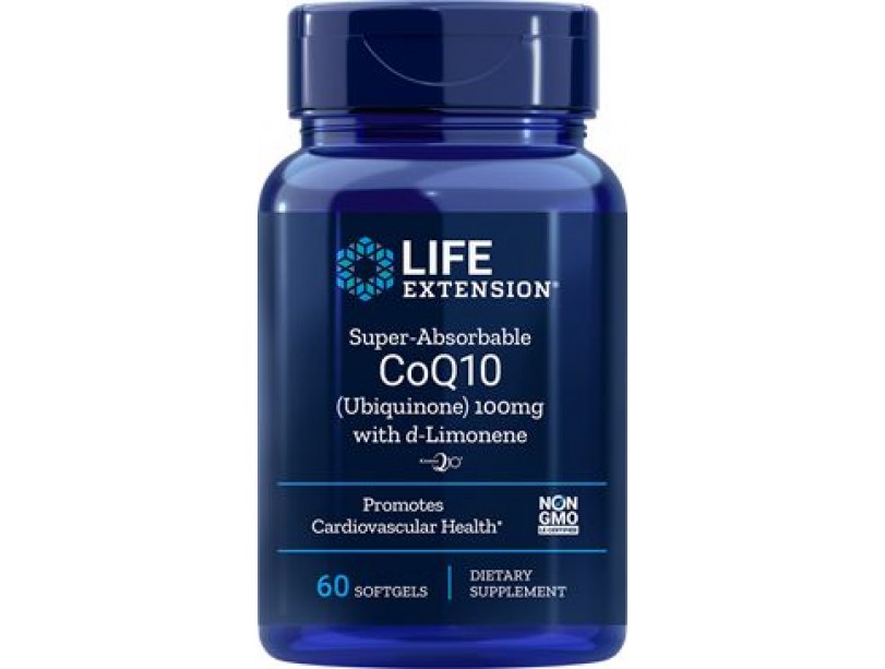 Life Extension Super-Absorable CoQ10 (Ubiquinone) with d-Limonene 100mg